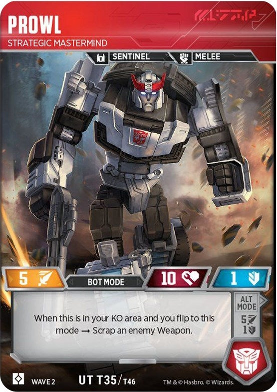 Image for Prowl - Strategic Mastermind (Rise of the Combiners) (35) - Transformers TCG