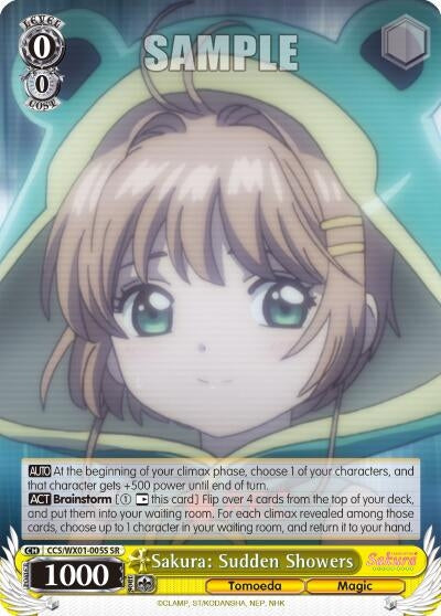 Image for Sakura: Sudden Showers (SR) (Cardcaptor Sakura: Clear Card) (CCS/WX01-005S SR) - Weiss Schwarz