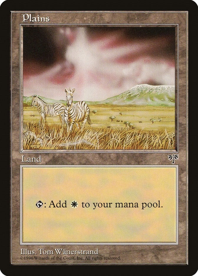 Image for Plains (Zebra) (Mirage) - Magic: The Gathering
