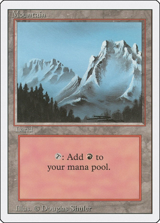Image for Mountain (B) (Revised Edition) (291) - Magic: The Gathering