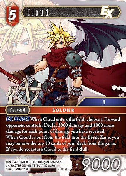 Image for Cloud EX (Opus VIII) (8-006L) - Final Fantasy TCG