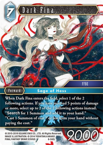 Image for Dark Fina (Opus VIII) (8-042L) - Final Fantasy TCG