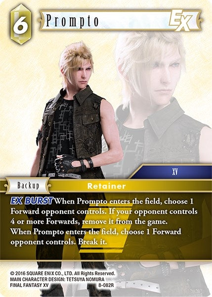 Image for Prompto EX (Opus VIII) (8-082R) - Final Fantasy TCG
