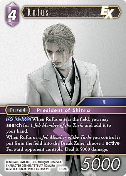 Image for Rufus EX (Opus VIII) (8-109L) - Final Fantasy TCG