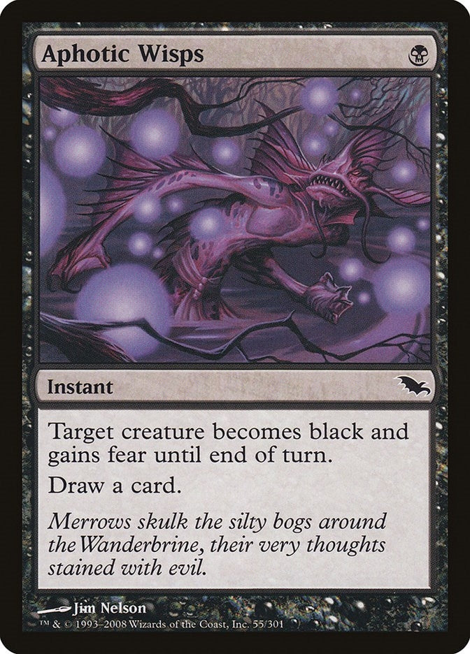 Image for Aphotic Wisps (Shadowmoor) (55) - Magic: The Gathering