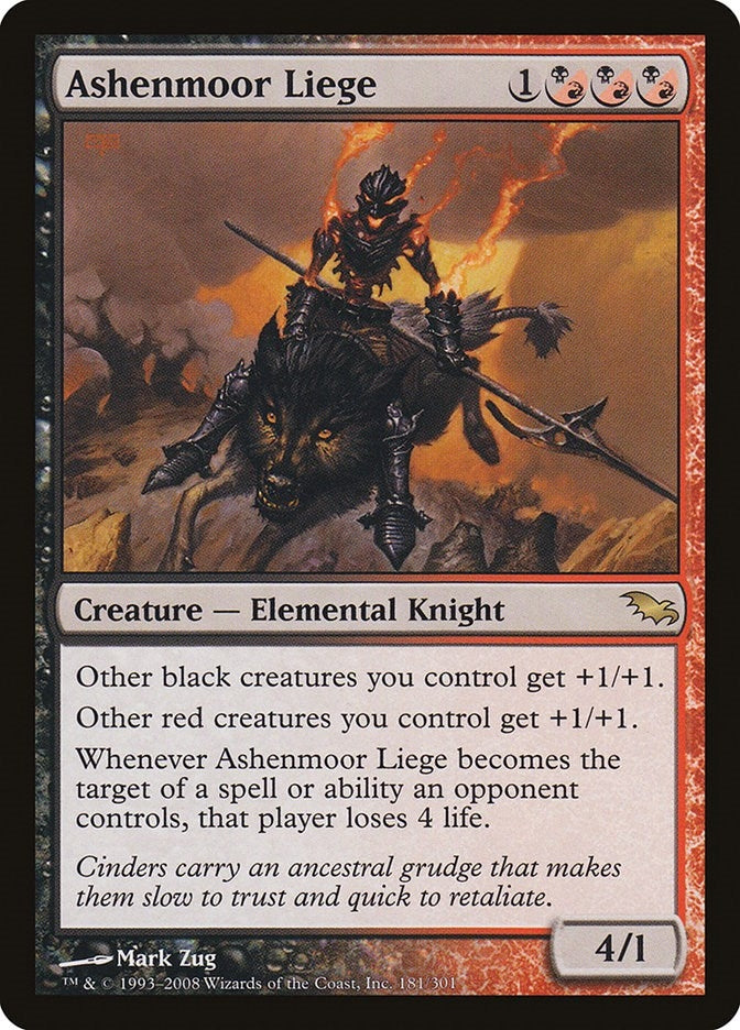 Image for Ashenmoor Liege (Shadowmoor) (181) - Magic: The Gathering