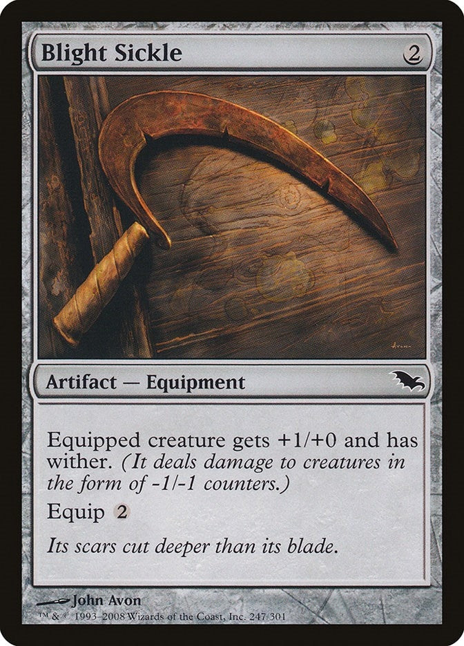 Image for Blight Sickle (Shadowmoor) (247) - Magic: The Gathering
