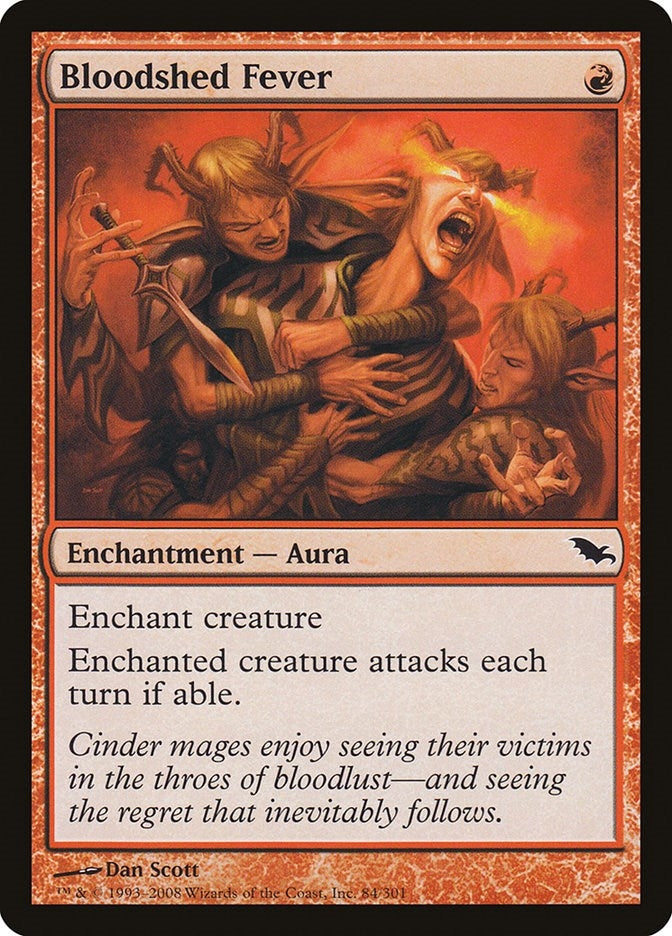 Image for Bloodshed Fever (Shadowmoor) (84) - Magic: The Gathering