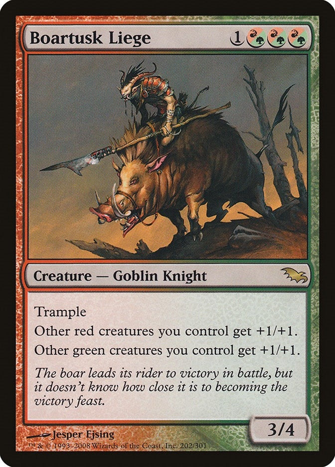 Image for Boartusk Liege (Shadowmoor) (202) - Magic: The Gathering