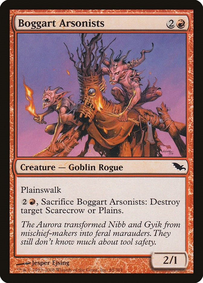 Image for Boggart Arsonists (Shadowmoor) (85) - Magic: The Gathering