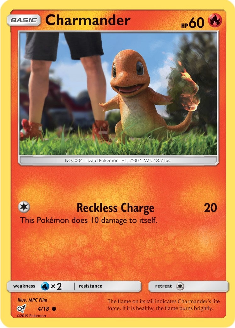 Image for Charmander (Holo Common) (Detective Pikachu) (4/18) - Pokemon