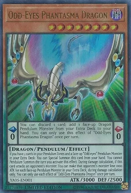 Image for Odd-Eyes Phantasma Dragon (Yu-Gi-Oh! ARC-V Promo Cards) (YA05-EN001) - YuGiOh