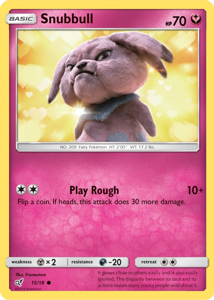Image for Snubbull (Holo Common) (Detective Pikachu) (15/18) - Pokemon