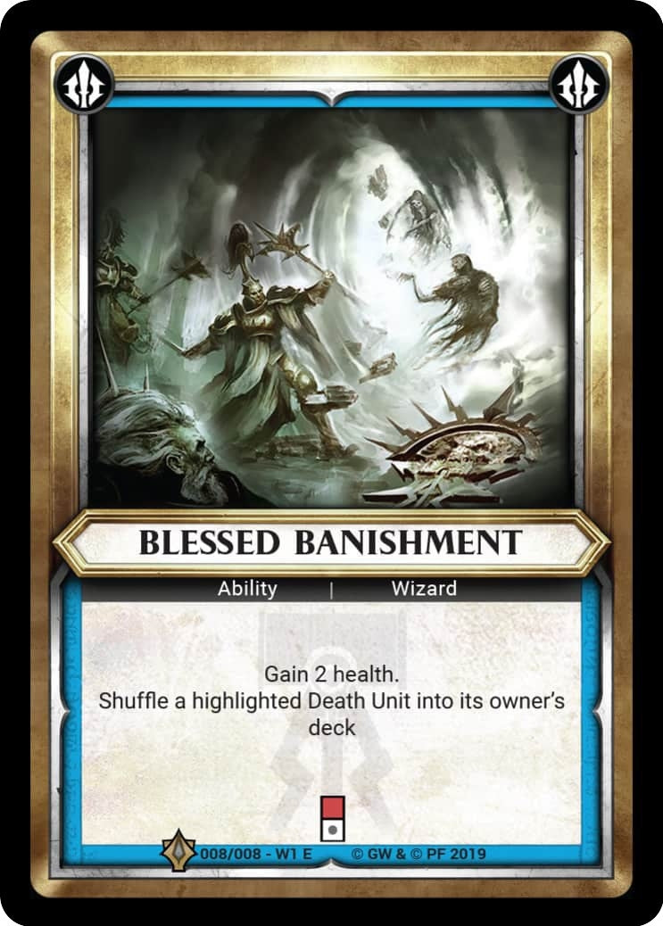 Blessed Banishment Unclaimed (008) [WHAOSWCP] - Warhammer Age of Sigmar Champions TCG Sealed