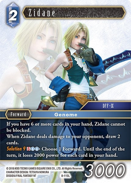 Image for Zidane (Opus VIII) (8-115L) - Final Fantasy TCG