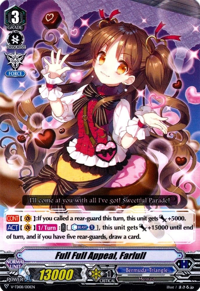 Image for Full Full Appeal, Farlull (V-TD08: Schokolade Melody) (V-TD08/001EN) - Cardfight Vanguard