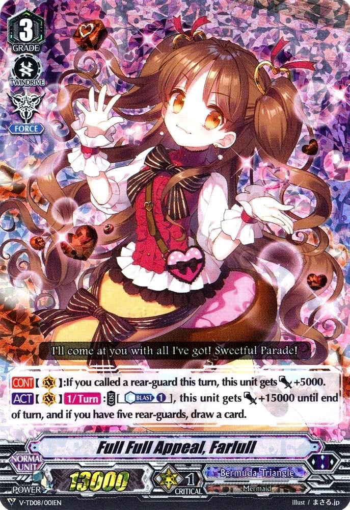 Image for Full Full Appeal, Farlull (RRR Foil) (V-TD08: Schokolade Melody) (V-TD08/001EN) - Cardfight Vanguard