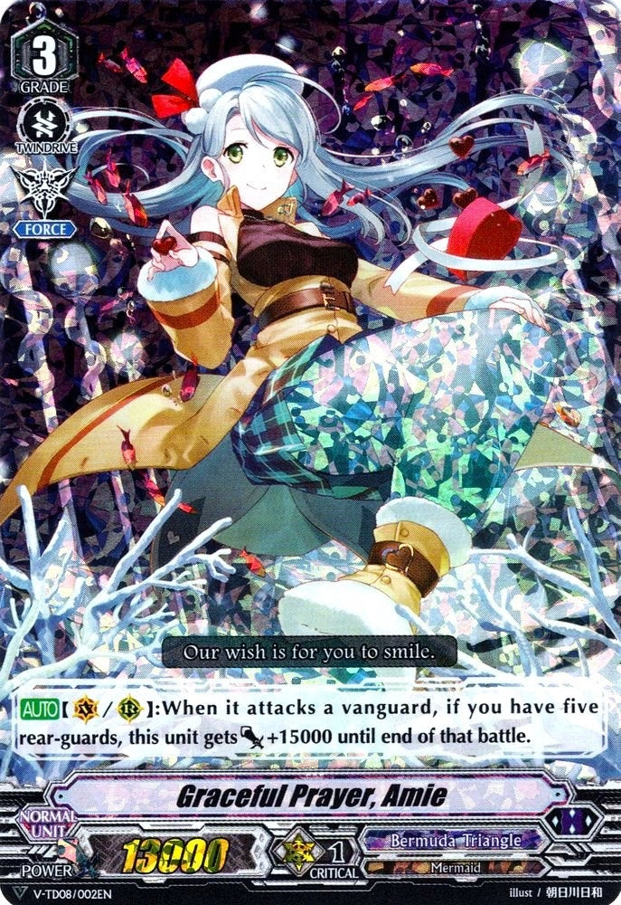 Image for Graceful Prayer, Amie (RRR Foil) (V-TD08: Schokolade Melody) (V-TD08/002EN) - Cardfight Vanguard