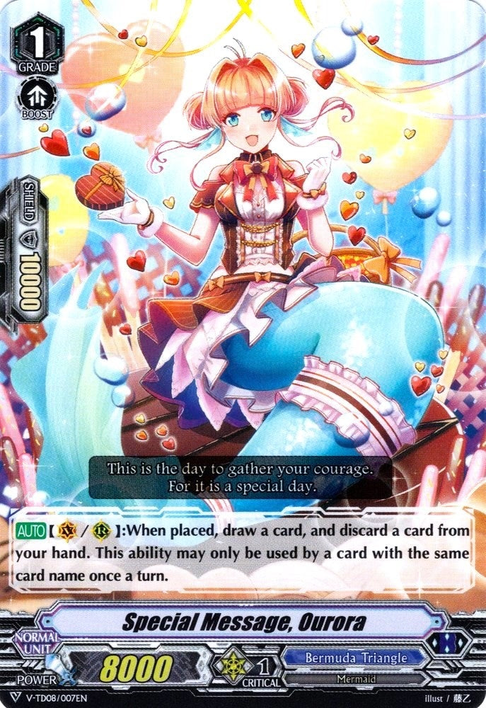Image for Special Message, Ourora (V-TD08: Schokolade Melody) (V-TD08/007EN) - Cardfight Vanguard