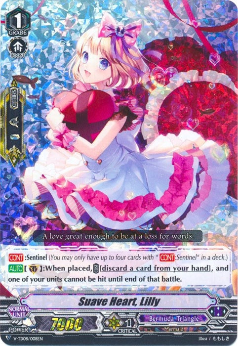 Image for Suave Heart, Lilly (RRR Foil) (V-TD08: Schokolade Melody) (V-TD08/008EN) - Cardfight Vanguard