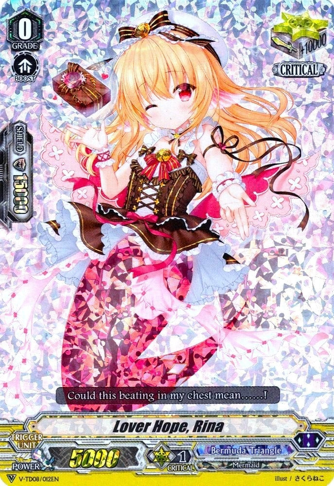 Image for Lover Hope, Rina (RRR Foil) (V-TD08: Schokolade Melody) (V-TD08/012EN) - Cardfight Vanguard