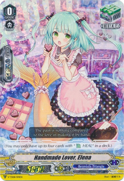 Image for Handmade Lover, Elena (RRR Foil) (V-TD08: Schokolade Melody) (V-TD08/014EN) - Cardfight Vanguard