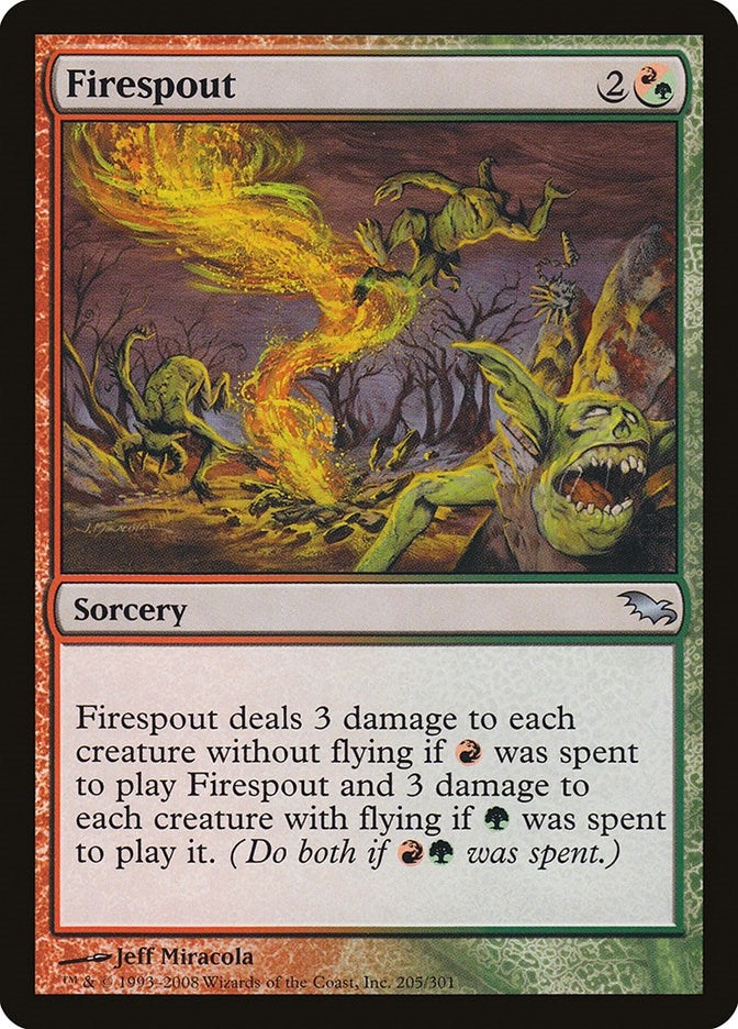 Image for Firespout (Shadowmoor) (205) - Magic: The Gathering