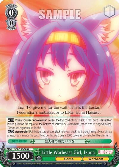 Image for Little Warbeast Girl, Izuna (No Game No Life) (NGL/S58-E034 U) - Weiss Schwarz