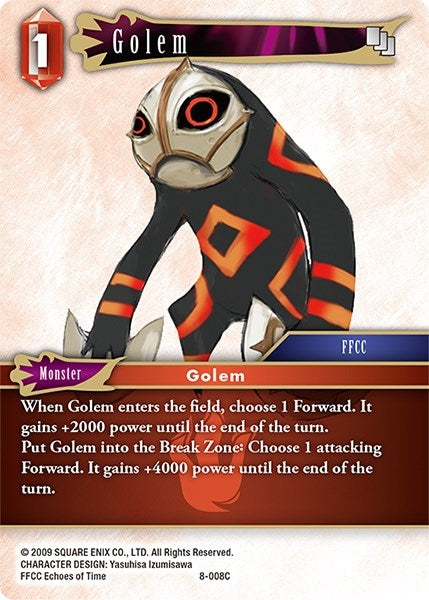 Image for Golem (Opus VIII) (8-008C) - Final Fantasy TCG