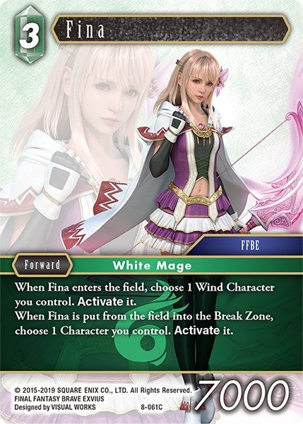Image for Fina (Common) (Opus VIII) (8-061C) - Final Fantasy TCG