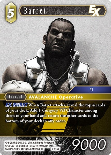 Image for Barret EX (Opus VIII) (8-145S) - Final Fantasy TCG