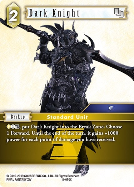 Image for Dark Knight (Opus VIII) (8-070C) - Final Fantasy TCG