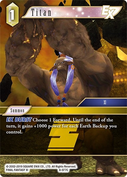Image for Titan EX (Opus VIII) (8-077C) - Final Fantasy TCG