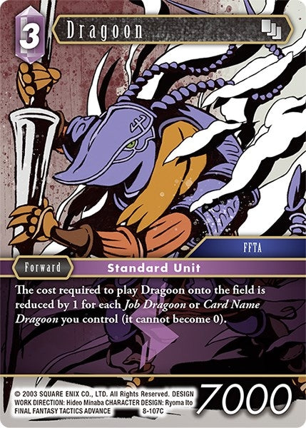 Image for Dragoon (FFTA) (Opus VIII) (8-107C) - Final Fantasy TCG