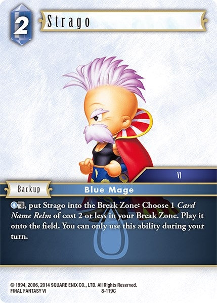 Image for Strago (Opus VIII) (8-119C) - Final Fantasy TCG