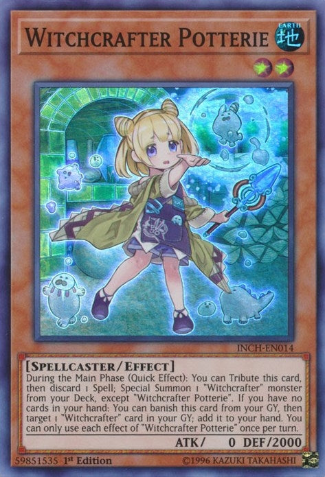 Image for Witchcrafter Potterie (The Infinity Chasers) (INCH-EN014) - YuGiOh
