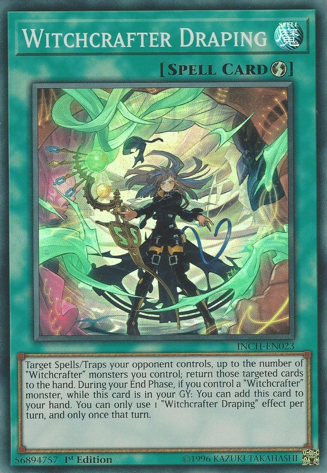 Image for Witchcrafter Draping (The Infinity Chasers) (INCH-EN023) - YuGiOh