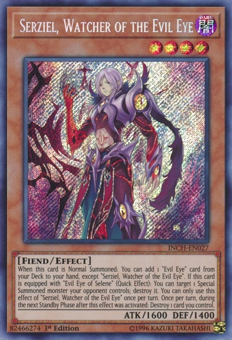 Image for Serziel, Watcher of the Evil Eye (The Infinity Chasers) (INCH-EN027) - YuGiOh