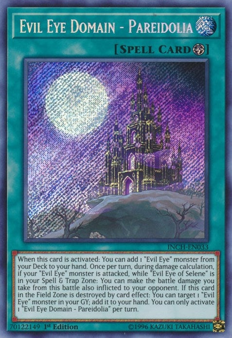 Image for Evil Eye Domain - Pareidolia (The Infinity Chasers) (INCH-EN033) - YuGiOh