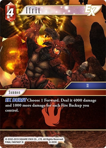 Image for Ifrit EX (Opus VIII) (8-003C) - Final Fantasy TCG