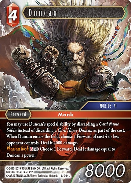Image for Duncan (Opus VIII) (8-014L) - Final Fantasy TCG