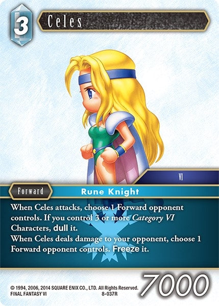 Image for Celes (Opus VIII) (8-037R) - Final Fantasy TCG