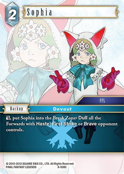 Image for Sophia (Opus VIII) (8-038C) - Final Fantasy TCG
