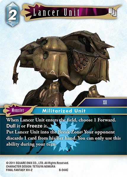 Image for Lancer Unit (Opus VIII) (8-044C) - Final Fantasy TCG