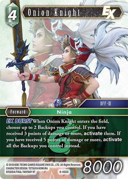 Image for Onion Knight EX (Opus VIII) (8-050C) - Final Fantasy TCG