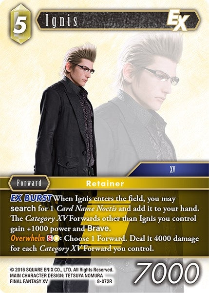 Image for Ignis EX (Opus VIII) (8-072R) - Final Fantasy TCG