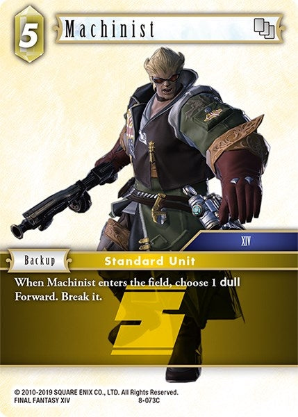Image for Machinist (Opus VIII) (8-073C) - Final Fantasy TCG