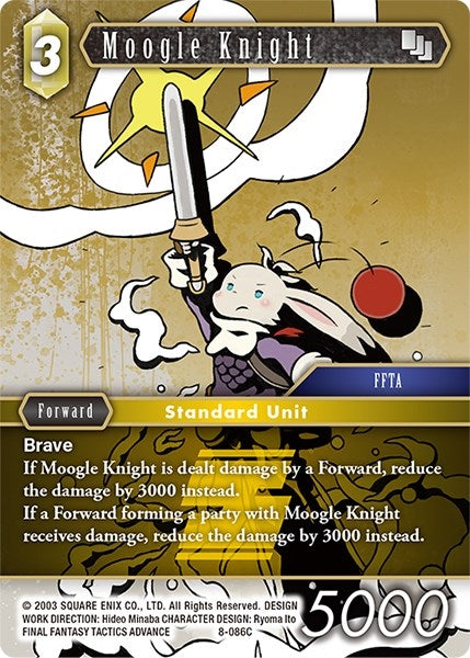 Image for Moogle Knight (Opus VIII) (8-086C) - Final Fantasy TCG