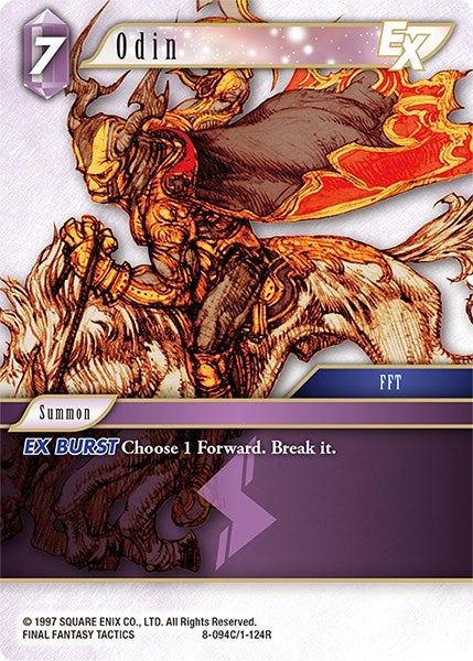 Image for Odin EX (Opus VIII) (8-094C/1-124R) - Final Fantasy TCG