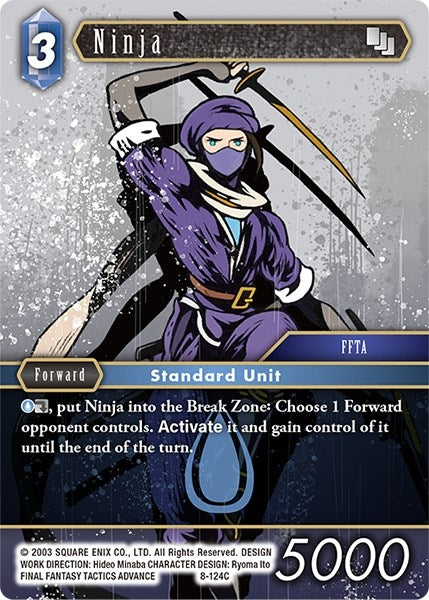 Image for Ninja (FFTA) (Opus VIII) (8-124C) - Final Fantasy TCG